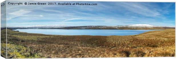 Cow Green Reservoir Canvas Print by Jamie Green