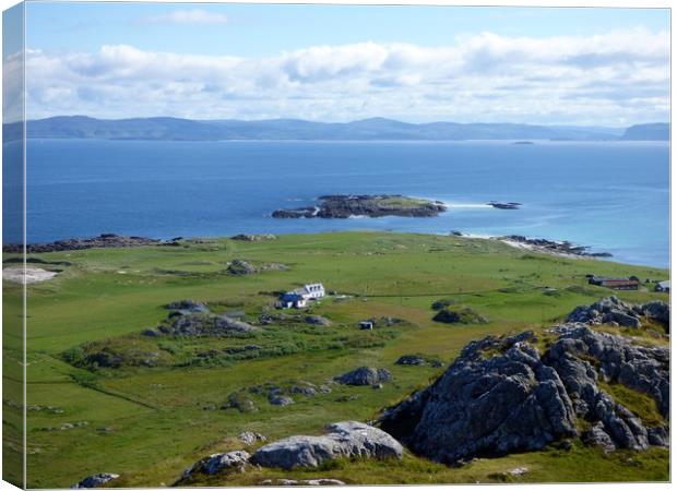 North from Iona Canvas Print by Paul Trembling