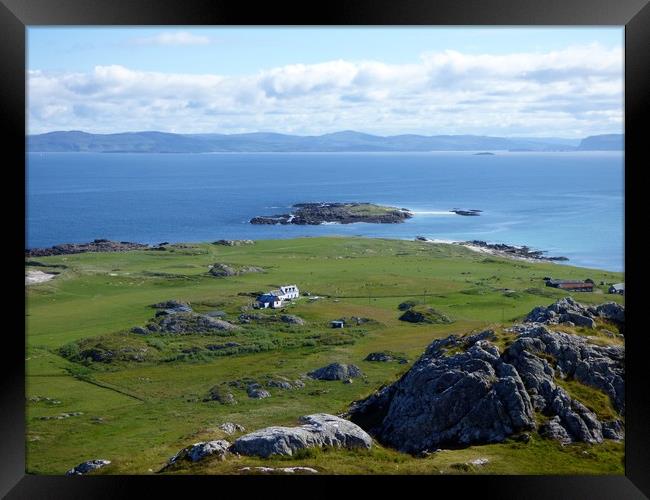 North from Iona Framed Print by Paul Trembling