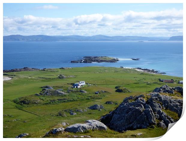 North from Iona Print by Paul Trembling