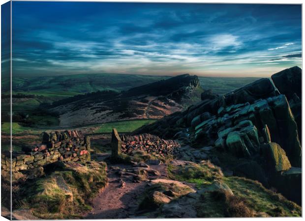 Hen Cloud and The Roaches Canvas Print by Nick Lukey