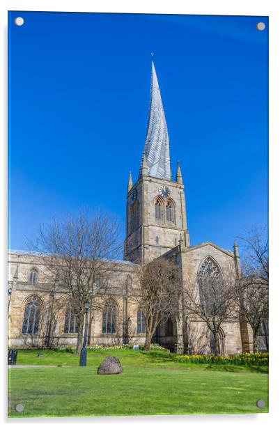Crooked Spire - Chesterfield Acrylic by Mike Roberts