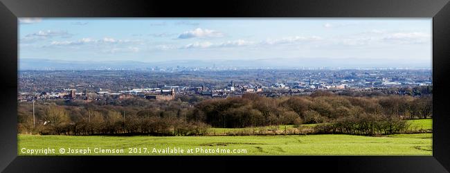 Bolton and Greater Manchester panorama Framed Print by Joseph Clemson