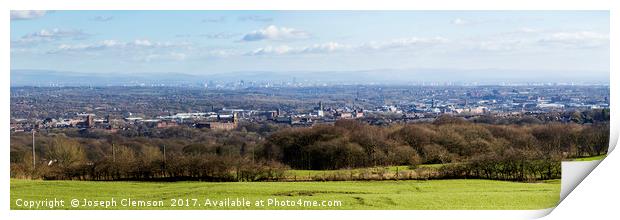 Bolton and Greater Manchester panorama Print by Joseph Clemson