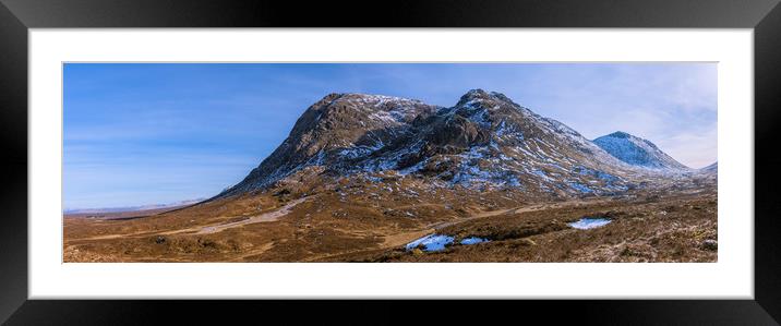 Stob Dearg Panorama Framed Mounted Print by James Buckle
