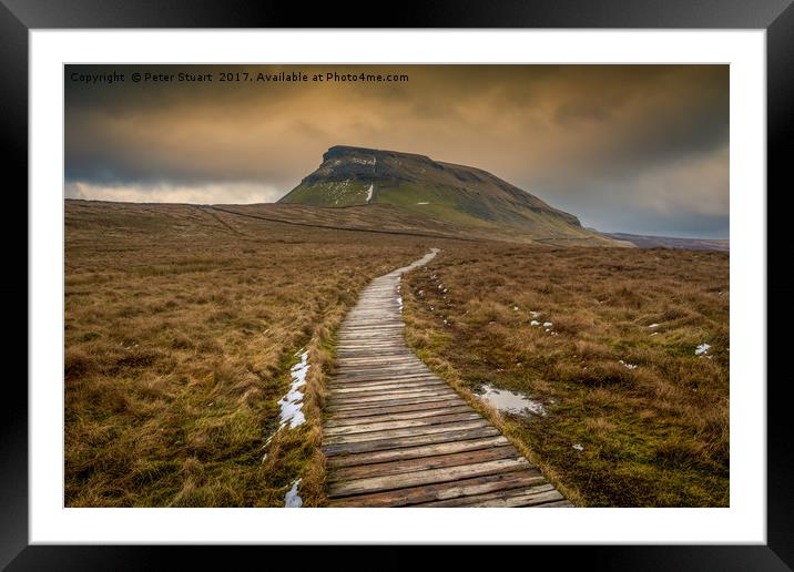 Pen-Y-Ghent from Dale Head  Framed Mounted Print by Peter Stuart