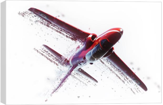 Red Arrows Shatter Canvas Print by J Biggadike