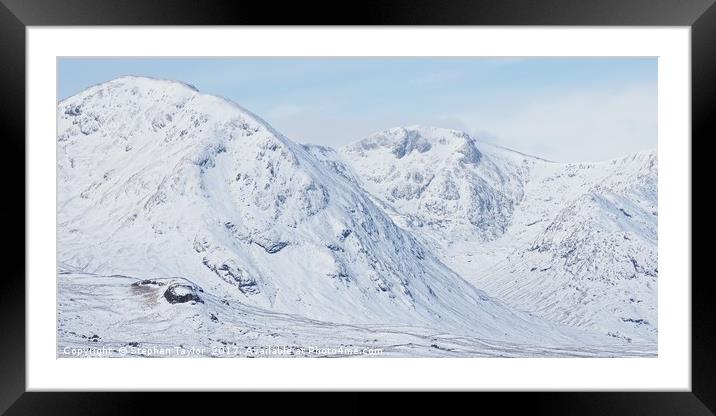 The Black Mount Framed Mounted Print by Stephen Taylor