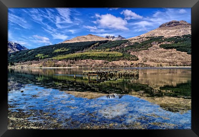 Loch Long Reflection Framed Print by Valerie Paterson
