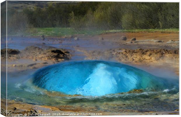 Geyser Dome Canvas Print by David Chennell