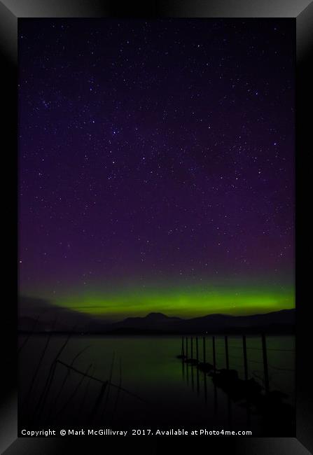 Loch Lomond Aurora 2 Framed Print by Mark McGillivray