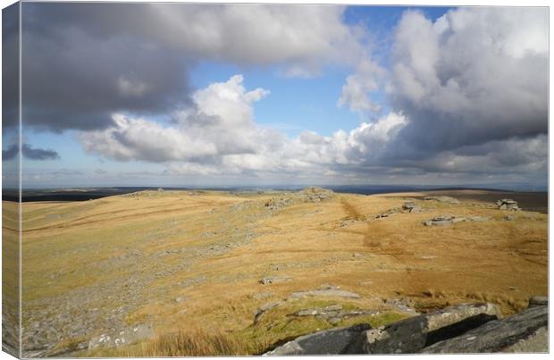 Clouds Over Bodmin Moor Canvas Print by Richard Brookes