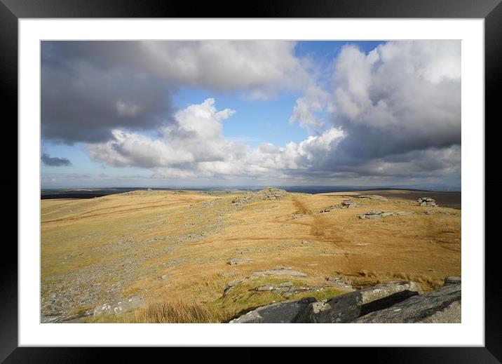 Clouds Over Bodmin Moor Framed Mounted Print by Richard Brookes