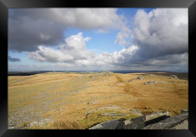 Clouds Over Bodmin Moor Framed Print by Richard Brookes