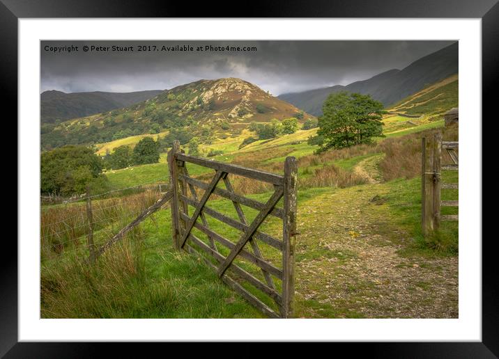 Troutbeck Tongue Framed Mounted Print by Peter Stuart