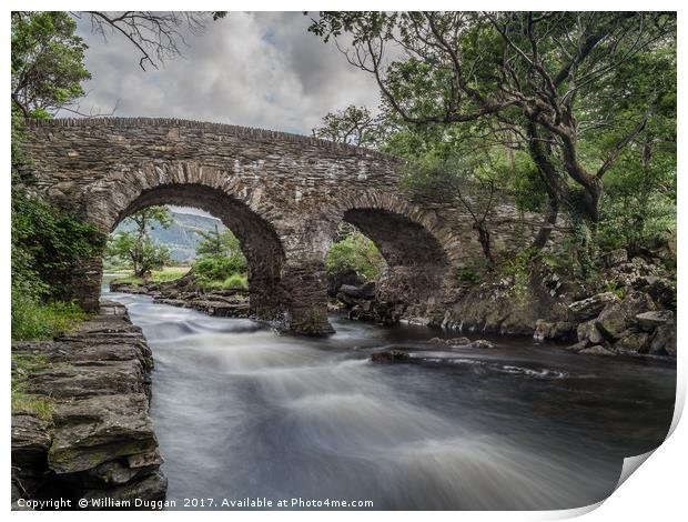 The Stone Bridge at the Meeting of the Waters Print by William Duggan