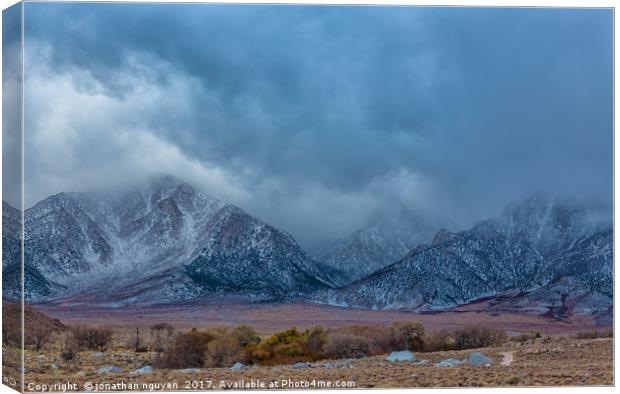 Clouds Over Sierra Canvas Print by jonathan nguyen