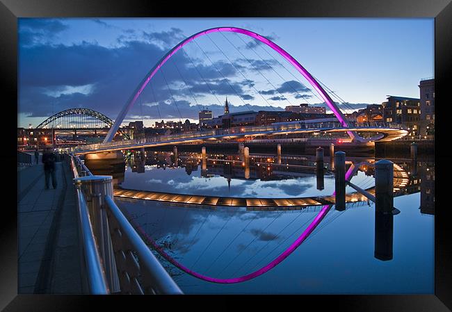 mulenium bridge Framed Print by john appleby