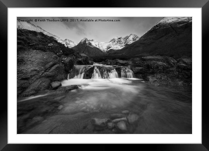 Fairy Pools of River Brittle Framed Mounted Print by Keith Thorburn EFIAP/b