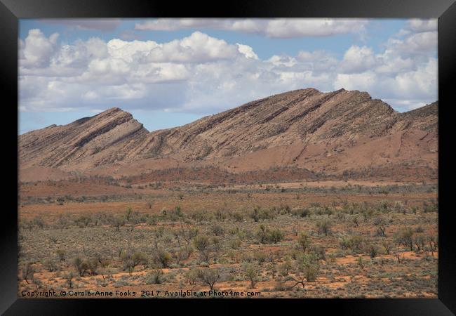 Mount Carnarvon, Flinders Ranges Framed Print by Carole-Anne Fooks