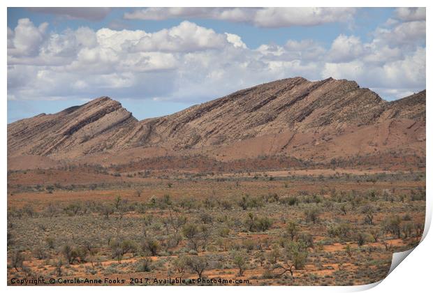 Mount Carnarvon, Flinders Ranges Print by Carole-Anne Fooks