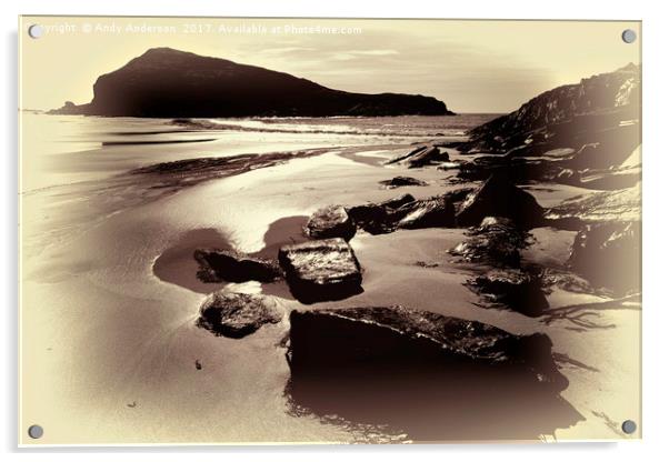 Island of Mull - Kilvickeon Beach Acrylic by Andy Anderson