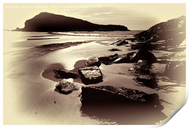 Island of Mull - Kilvickeon Beach Print by Andy Anderson