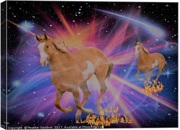 The Gemini Racers. Canvas Print by Heather Goodwin