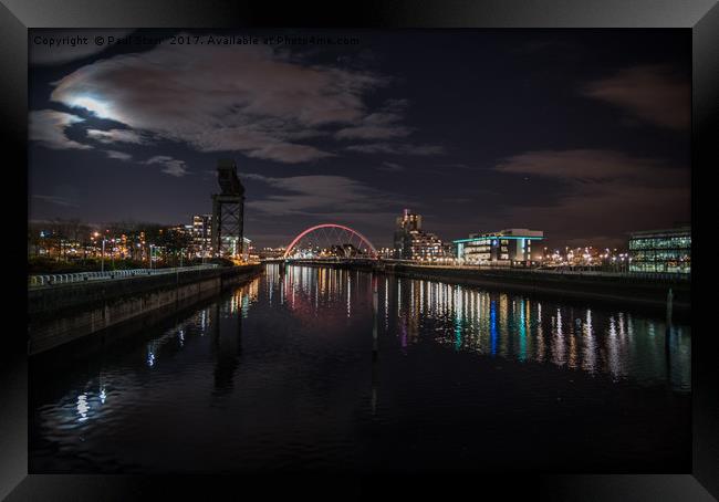 Glasgow by night Framed Print by Paul Storr