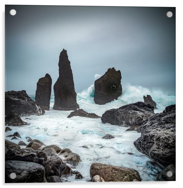 Stormy Iclandic Seas Acrylic by Natures' Canvas: Wall Art  & Prints by Andy Astbury