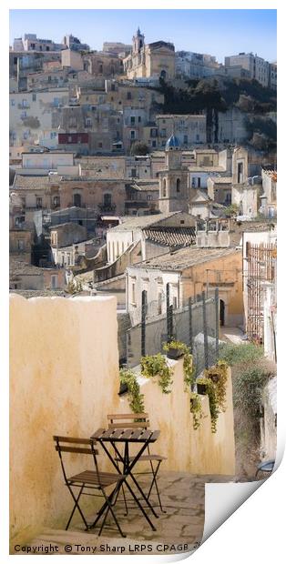 STEPPED ALLEYWAY, SICILY Print by Tony Sharp LRPS CPAGB