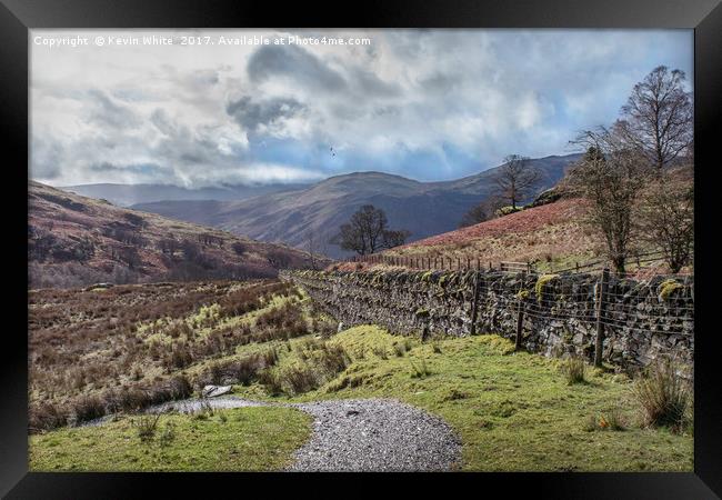 Road to Ullswater Framed Print by Kevin White