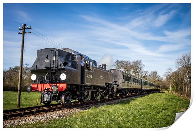 Isle Of Wight Steam Railway 41298 Print by Wight Landscapes