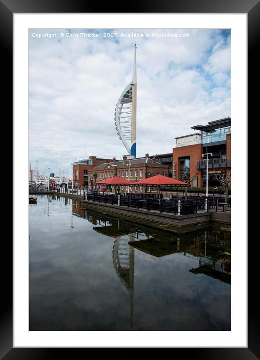Spinnaker Tower Portsmouth Framed Mounted Print by Chris Thaxter