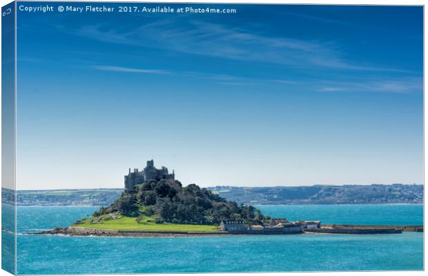 St Michaels Mount Canvas Print by Mary Fletcher