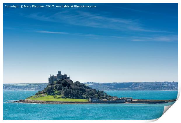 St Michaels Mount Print by Mary Fletcher