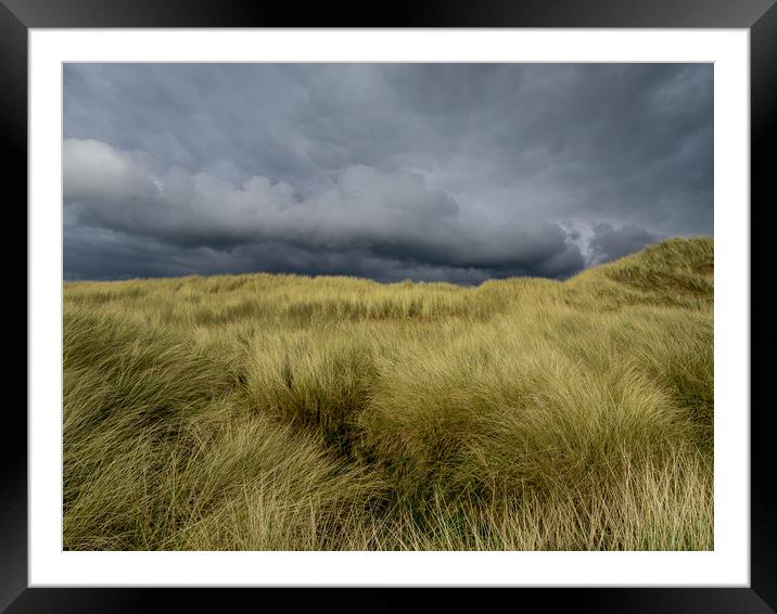The Storm at Aberffraw. Framed Mounted Print by Colin Allen