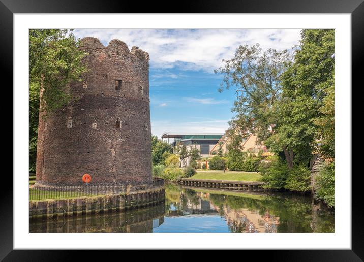 Norwich Cow Tower Framed Mounted Print by Kevin Snelling