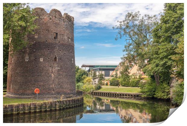 Norwich Cow Tower Print by Kevin Snelling