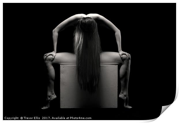 naked on a box Print by Trevor Ellis