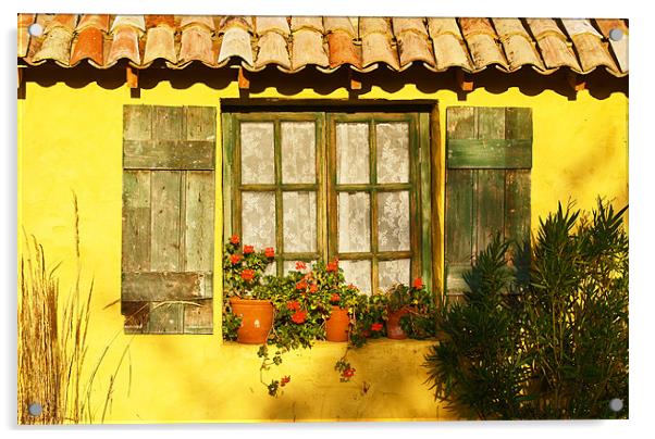 Sunshine and Shutters Acrylic by Bel Menpes