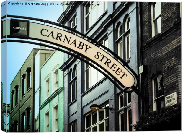 Carnaby Street Canvas Print by Graham Degg