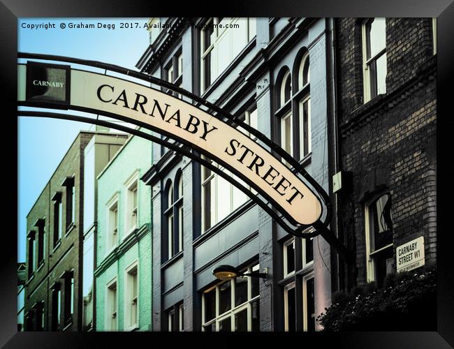 Carnaby Street Framed Print by Graham Degg