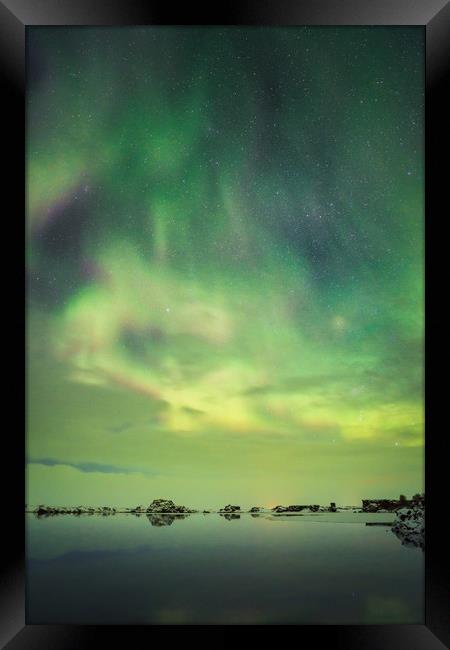 Aurora Behind Clouds. Framed Print by Natures' Canvas: Wall Art  & Prints by Andy Astbury