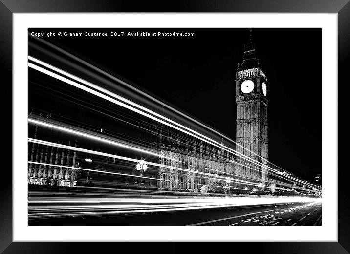 Big Ben Framed Mounted Print by Graham Custance