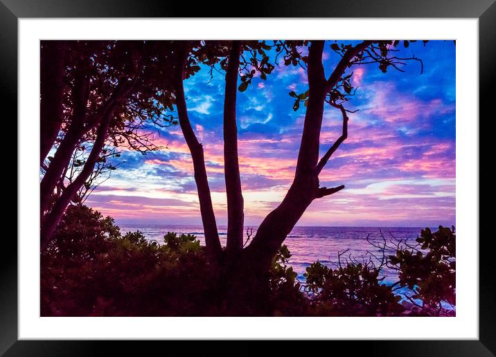 After the sunset Framed Mounted Print by Hassan Najmy