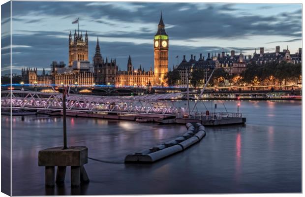Westminster London Canvas Print by Valerie Paterson