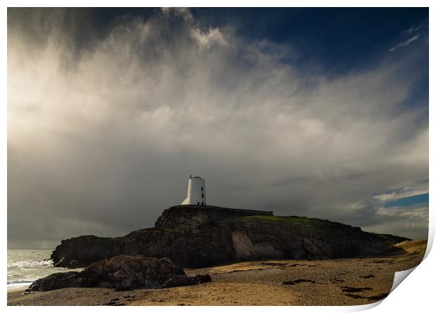 The Tower at Llanddwyn Island, Anglesey. Print by Colin Allen
