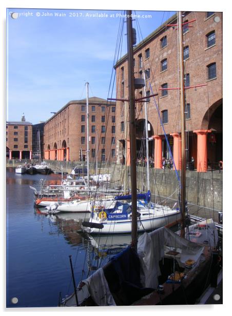 Royal Albert Docks, Liverpool Acrylic by John Wain