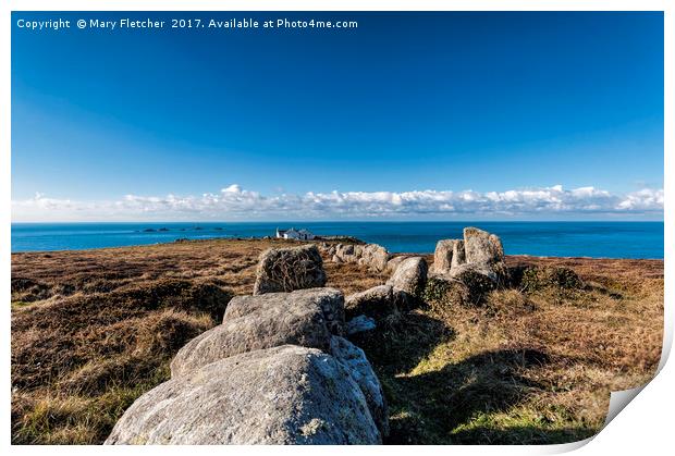 Lands End Print by Mary Fletcher